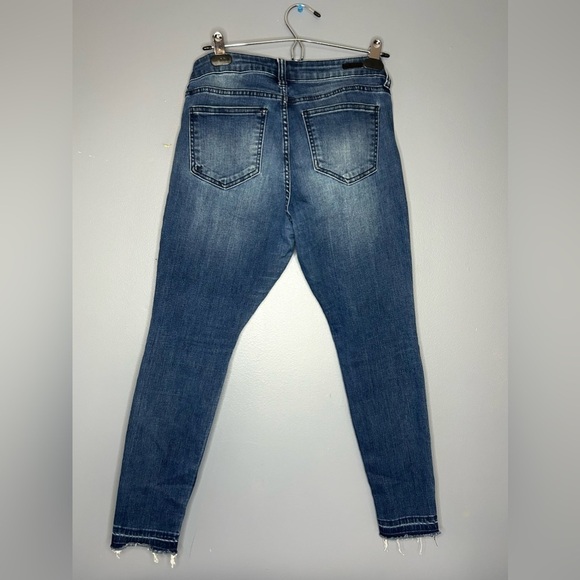 KUT FROM THE KLOTH Ankle Skinny Frayed Hem Blue Jeans Women’s Size 6 - Picture 8 of 16